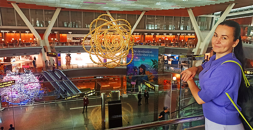 Аэропорт Хамад в Дохе - столице Катара.