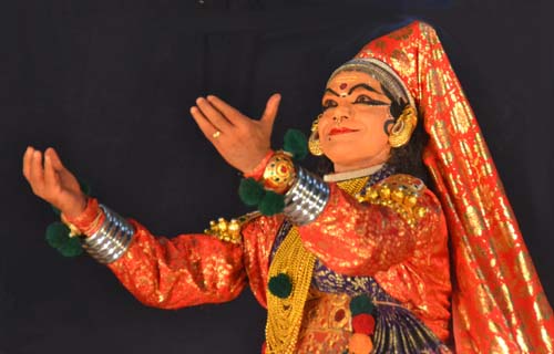 Постановка Катхакали. Южная Индия. Керала.